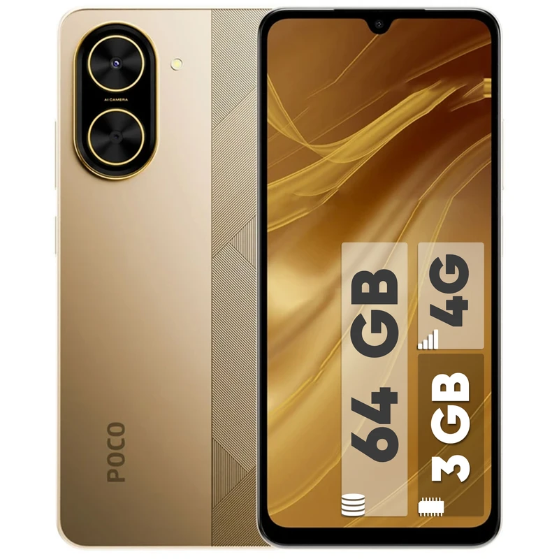 گوشی موبایل شیاومی مدل Poco C71 ظرفیت 64 گیگابایت رم 3 گیگابایت
